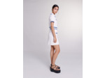 Robe courte en maille bouclette