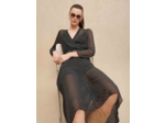 Robe mi-longue à pois