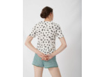 Short en maille à bandes contrastées