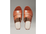MULES EN CUIR À TALON - 7 CM