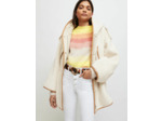 Manteau en fausse fourrure à capuche