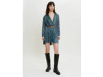 Robe entièrement plissée avec brillance