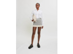 Jupe façon short en jacquard à franges