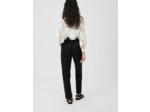 Pantalon taille haute et ceinturé