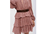 Robe fluide imprimée à volants