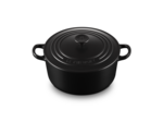 Cocotte ronde 22cm en fonte émaillée noire