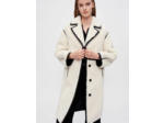 Manteau en faux mouton et vinyle