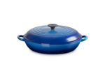 Faitout campagnard 30cm en fonte émaillée bleu azur