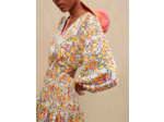 Robe courte à imprimé fleuri