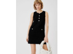 Robe en mix maille et jean