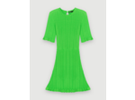 Robe en maille à volants