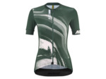 Maillot manches courtes Femme AKSIUM GRAPHIC Vert Forêt/Rose