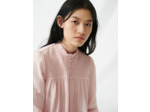 Blouse smockée à manches bouffantes