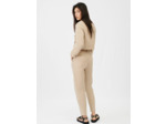 Veste de costume beige courte et croisée