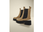 Bottines en cuir à plateforme