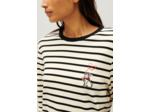 Tee-shirt marinière Jean Toto bicolore