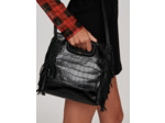Sac M en cuir croco