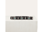 Ceinture taille haute en cuir avec studs