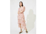 Robe maxi imprimée à volants