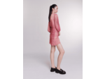 Robe courte lamée