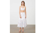 Top façon lingerie en jacquard imprimé