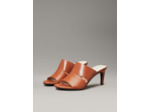 MULES EN CUIR À TALON - 7 CM