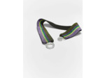 Ceinture élastique à rayures lurex