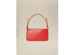 Sac baguette en cuir embossé croco