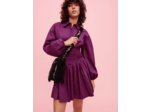 Robe en coton smockée à la taille