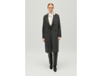Manteau laine double face gris chiné