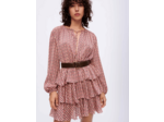 Robe fluide imprimée à volants