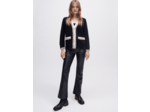 Cardigan en maille fantaisie à galons