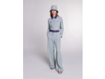 Pantalon large en tweed