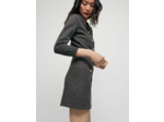 Robe en laine et coton col marin