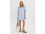 Robe en popeline de coton brodée