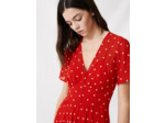 Robe longue en mousseline brodée