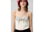 Top maille fine décolleté