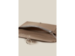Pochette large cuir grainé