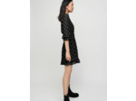 Robe courte en jacquard nœuds
