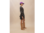 Robe smockée imprimée