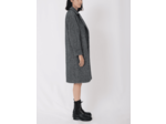 Manteau en tricotine à carreaux
