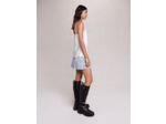 Top en satin de soie et dentelles