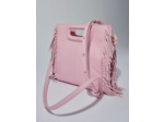 Sac M en cuir à franges