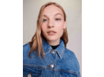 Blouson en jean à laçage