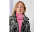 Doudoune façon tweed bicolore