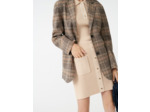 Manteau façon veste à carreaux