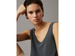 TANK TOP EN JERSEY DE LIN