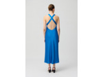 Robe longue satinée dos nu