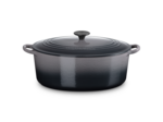 Cocotte ovale 31cm en fonte émaillée flint