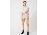 Jupe-short trompe-l’œil façon tweed